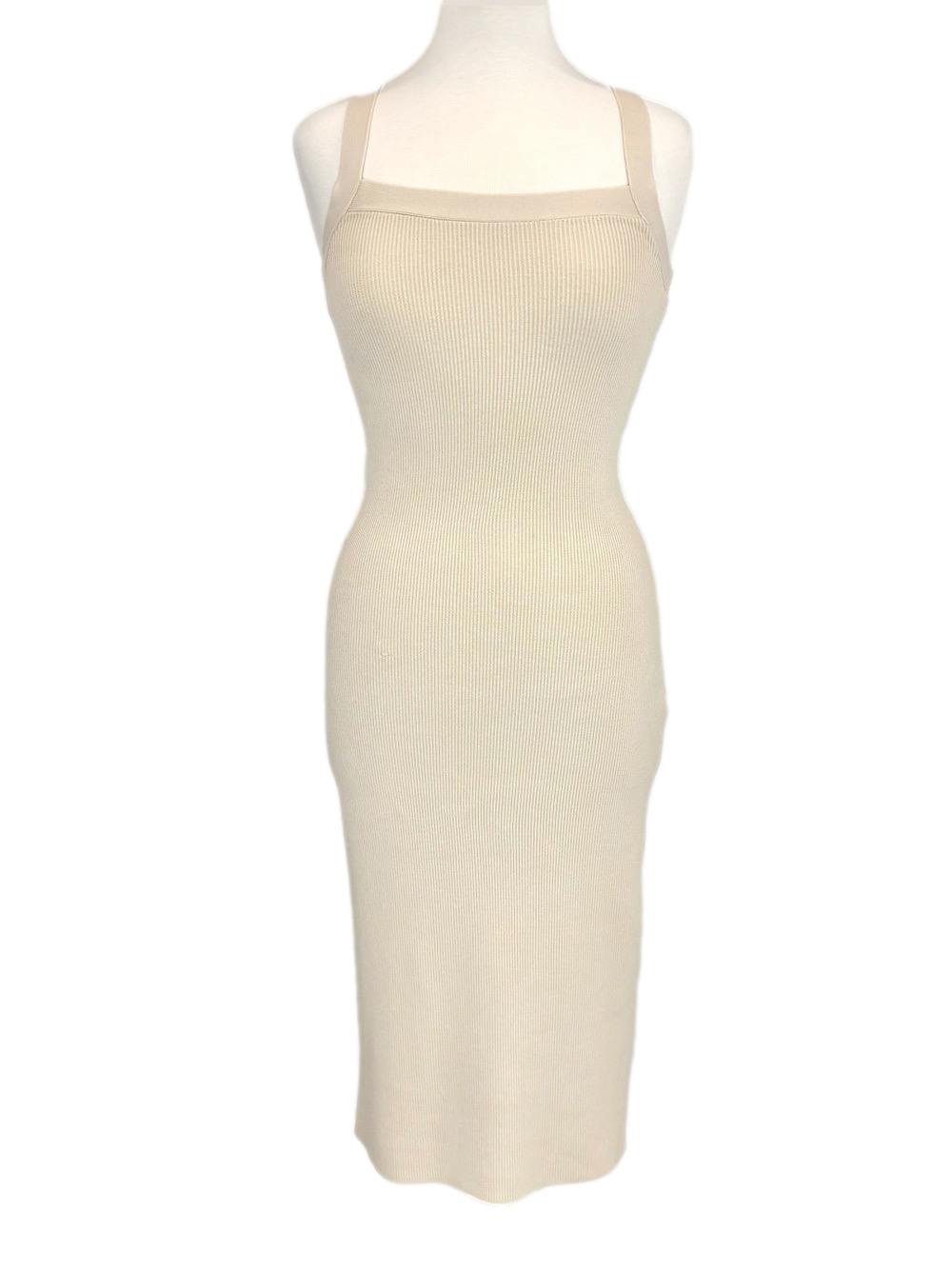 Aritzia Babaton cream Chase dress